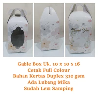 Kotak Souvenir Model TAS Gabble Box Duplex 310 gsm Uk. 10 x 10 x 16 cm
