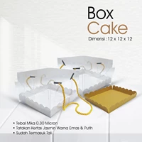 Kotak Mika Kemasan Cake Uk. 12 x 12 x 12 ( Tebal Mika 0.30 )