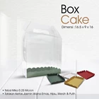Kotak Mika Kemasan Cake Model TAS GABBLE BOX Uk. 16.5 x 9 x 16 cm ( Tebal 0.25 ) 1
