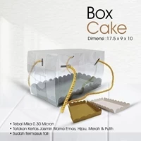 Kotak Mika Cake Uk. 17.5 x 9 x 10 Kuncian Samping ( Tebal Mika 0.30 )