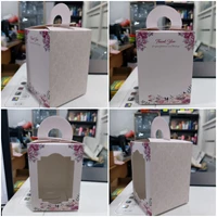 Kotak Souvenir / Paperbox Souvenir Uk 8 x 8 x 11 Cream 