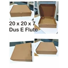 Kotak Makan Bahan E Flute Corrugated Dimensi 20 x 20 x 7 1
